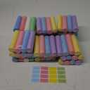120 Pcs Sidewalk Chalks Set in 30 Count 4 Colors Non Toxic Jumbo Chalk for Party Gift Outdoor Art Play Painting (Red, Yellow, Blue, Fruit Green,Classic)