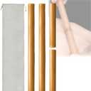 4PCS Hollow Bamboo Massage Sticks 100% Natural Bamboo Massage Tools Full Body Guasha Rollers Tools for Relaxing Muscles/Deep Tissue Massage/Body Shaping/Fatigue Relief (Includes Carry Bag)