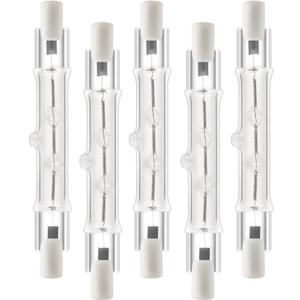R7S Bulbs, 5 Pack Halogen Bulbs R7S T3 78mm 150W 120V J Type 120 Volt Halogen Light Bulb with Long Lifespan, 3 inch Long Double Ended Light Bulb for Work, Security,Landscape Lights, Dimmable