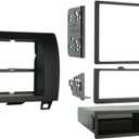 Metra 99-8220 Single/Double DIN Installation Kit for 2007-2009 Toyota Tundra/Sequoia, Standard Black