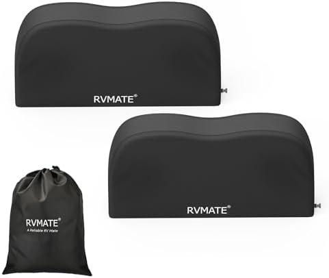 RVMATE RV Tire Covers, Dual Axle Wheel Cover (2 Pack) Fits 27""-30"" Diameter Tires, Waterproof Anti-UV 420D Oxford Black Dual Tire Covers RV Accessories for RV/Truck/Trailer, RMDTC2730-2-420B