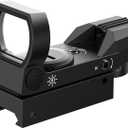 Feyachi Reflex Sight Red Green Dot Optics 4 Adjustable Reticles Sight with Button Brightness Adjustment