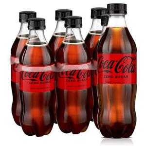 Coke Zero Sugar Diet Soda Soft Drink, 16.9 fl oz, 6 Pack (EXP 09/21/26)