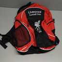 Icon Sports Officially Licensed Liverpool Adult Backpack With Soccer Ball Compartment, One Size, Red Black