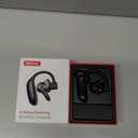 emotal Dual-Mic AI Noise Cancelling Bluetooth Headset for Cell Phones, 10 Days Standby 30Hrs HD Talktime Bluetooth Earpiece IPX6 Waterproof Ultralight for Driving/Truckers/Business, Black