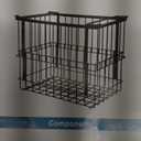 Deep Freezer Organizer Bins - 4 Pack Large Adjustable Freezer 4 Pack-Black