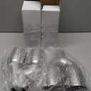 2 Pack Dual Exhaust Tip 2.5" Inlet, 3.5" Outlet, 9.5 Inch Length, Polished Stainless Steel Exhaust Tailpipe Tip, Double Staggered Tips, Welded Angled Headers for Cars Trucks