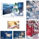 3 x Fancy Land 2025 Happy New Year Cards with Envelopes Nature Holiday Greeting Cards for NYE Party Supplies 24Pcs