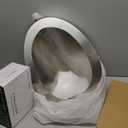 AGULIUM Automatic Sensor Urinal Flusher for Men Stainless Steel Wall Mounted Waterless Urinal for Men Automatic Public Toilet Male Urinal Intelligent Urinals for Men Bathroom Outdoor Garage