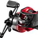 Rooblinos BR Baitcasting Fishing Reel Lightweight Aluminum Spool Fishing Reel 17.6Lbs Max Drag Magnetic Braking System 7.2:1 High-Speed Gear Ratio Saltwater Freshwater Baitcaster Reels