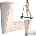 Electric Scooter Cover,Universal, 1680D Oxford Fabric, UV Resistant & Anti-Scratch, Includes Storage Pouch (Beige)