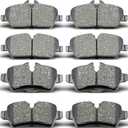 D1308 D1309 8pcs Front Rear Ceramic Brake Pads Sets Fit For2007 2008 2009 2010 2011 2012 2013 2014 2015 For Mini Cooper