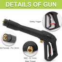 Bear Force Pressure Washer Spray Gun Trigger Handle, High Pressure Water Gun Max 3300 psi, Compatible with Some of Greenworks Kar-cher Homelite Ryobi Sun Joe Power Washers