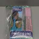 GOQO TOMO Heating Pad, 12 x 24 Inch, Pink Floral Pattern, Machine Washable, 8 Timer Settings, 12 Heat Levels, for Back Pain Relief-P01