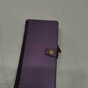 TwoHead Designed for iPhone 13 Wallet Case with Card Holder,Detachable Magnetic Phone Case with Wallet PU Leather Wallet Phone Case for iPhone 13 Case Wallet for Women/Men with Wrist Strap,Deep Purple
