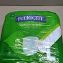FitRight Extra+ Adult Diapers, Disposable Incontinence Briefs, Leak-Proof Diaper, Absorbent Briefs for Men and Women, Maximum Protection, Large, 44  56 in, 20 Briefs per Bag