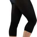 Capezio womens Hold & Stretch Footless Tight (Large, Black)