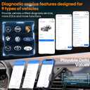 3 x AMTIFO Bluetooth OBD2 Scanner Wireless - Auto-Connect, Clear Engine Codes, Live Data & Performance Monitoring, Works with iOS/Android - Vehicle Diagnostic Tool for Car Owners & DIY Enthusiasts