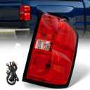 VPIMOZO Rear Tail Light Assembly Compatible With 20142015 Chevy Silverado 1500 2500HD 3500HD 2015 Sierra 3500HD Right Passenger Side With Bulb&Harness Replacement GM2800261 GM2801261 ‎