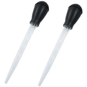 Murtenze 2 Pack Manual Fish Tank Water Changer Aquarium Dropper, Black Clean Pipette Dropper Waste Remover, Mini Gravel Cleaning Straw for Aquarium Cleaning/Aquarium Owners 