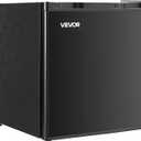 VEVOR Mini Fridge with Freezer, 1.6 Cu.Ft Compact Refrigerator w/Micron Freezer Zone, 7-Modes Adjust Temp, Energy Efficient Small Fridges, Reversible Door, Low Noise, for Bedroom Dorm Office, Black