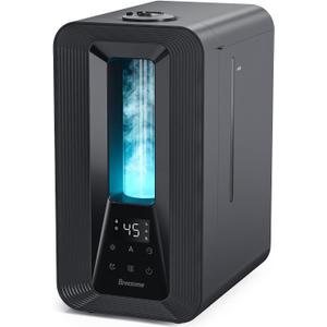 BREEZOME 6L Humidifiers for Bedroom, Cool Mist Top Fill Humidifier with Aroma Diffuser, Humidistat, Night Light, 50H Runtime, Quiet Ultrasonic Humidifiers for Home Large Room, Baby Nursery, Plants