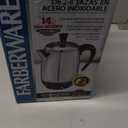 Farberware Electric Coffee Percolator, Stainless Steel Basket, Automatic Keep Warm, No-Drip Spout, 8 Cup