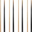 HMQQ Pool Cue Sticks 42"/48"/58" Billiard Cues with 13mm Leather Tip 17oz/18oz Standard or 20oz Heavy Set of 2 or 4 Durable 2-Piece Pool Sticks for Beginners, Adults, Home & Bar