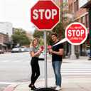 3 x APLUSWER Valentines Day Decorations Road Sign, 7'' I Love You Sign Anniversary Present Funny Desk Decor Valentine's Decor for Home Office Bedroom Mantel Tiered Tray Shelf - I'll Never STOP Loving You