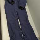 Fisoew Womens One Piece Ski Suit Warm Waterproof Snowsuits Winter Snow Jumpsuits Outdoor Sports Outerwear (Large, Dark Blue)