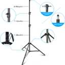 HYJ-INC Photo Video Studio 30ft (Wide) x 10ft (Tall) Heavy Duty Adjustable Width & Length Photography Backdrop Stand Background Support System Kit with 9pcs Clamps, 4pcs Sandbags, Carry Bag