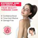 NTYNTY Ponytail Extension - 10" Short Claw Clip in Ponytail Hair Extensions Messy Bun Hair Piece Natural Soft Synthetic Straight Pony Tail Hair Pieces for Women - Light Brown