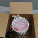 Plug in Pendant Light, Gold Hanging Lamp with Dimmable Switch, 15 ft Golden Cotton Cord, Hanging Light Fixture for Kitchen, Living Room, Bedroom (Bulb Included)