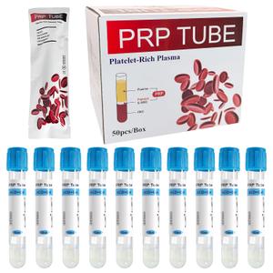 10 mL PRP Processing Tubes with ACD + Gel, Individually Wrapped, Box of 50 for Sample Preparation & Separation Systems