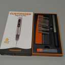 Customizer Engraving Pen (Formerly Culiau): Ultimate Cordless Portable Tool for Artists & DIYers - Engrave 50+ Surfaces - Beginner Friendly - Rechargeable - Free 30 Bits & Mastery Guide