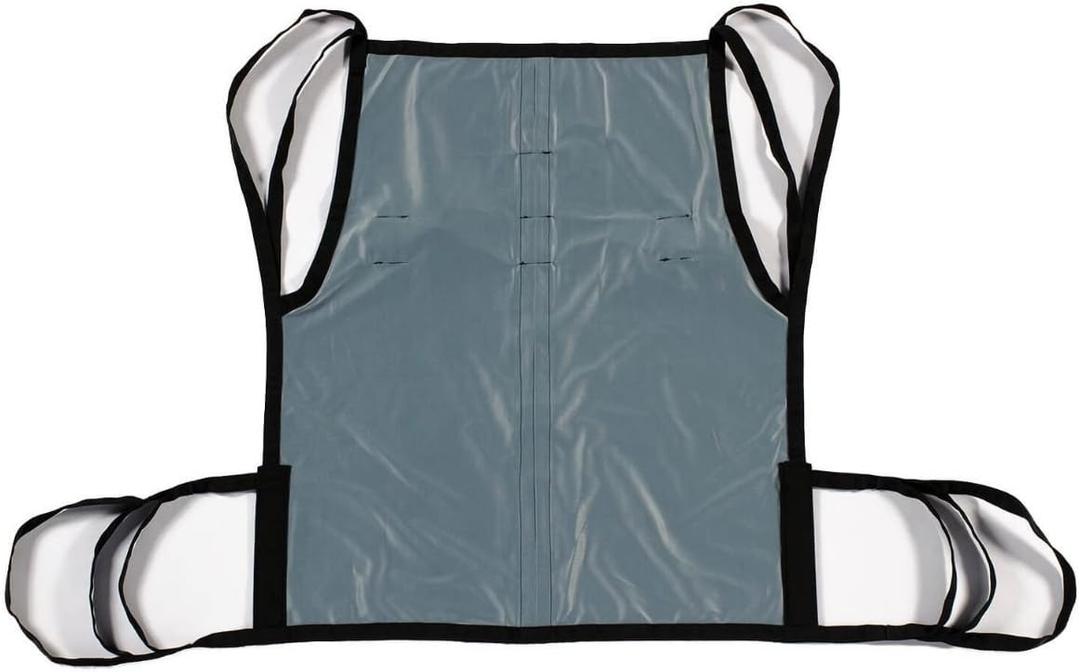 Patient Aid One Piece Patient Lift Sling with Positioning Strap, Comfy Polyester Mesh Fabric Full Body Sling with Lifting Straps, Mobility Aids Transfer Sling Size Medium, Weight Capacity 130-225 lbs