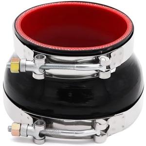 Taukealugs Straight Reducer Coupler Silicone Hose ID 4-inch to 5-inch 4-Ply with Stainless Steel T-Bolt Clamp for Automotive Turbo/Intercooler/Intake Piping