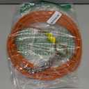 Petest 25ft Tie-Out Cable with Crimp Cover for Large Dogs Up to 90 Pounds (Yellow & Orange)