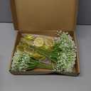 Lemon Vase Filler Decorations Set 30 Pcs Artificial Babys Breath with 30 Pcs Fake Lemon Slices Spring Summer Home Tables Centerpiece for Wedding Engagement Party Cafe Office Decor
