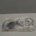 Birminwind Metal Flower Wall Art for Living Room: 2pcs 3D Floral Wall Dcor with Leaves Bird for Bedroom Kitchen - 15.16" Vintage Black and Gold Iron Decoration Outdoor