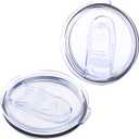 Press-in Lid - Compatible with Hydro Flask coffee lid, All Around Tumbler 20,16 oz and 12 oz Outdoor Kitchen Tumbler. Pack of 2. (Transparent)