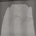 BEILU Stretch Mens Slim Fit Dress Shirts Formal Long Sleeve Button Down Shirts White Small