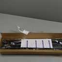 2 Pack Black Shower Curtain Rod 30 To 64 Inch Black Shower Tension Rod 7/8" Adjustable Curtain Rod No Drilling Spring Tension Curtain Rod Shower Rods for Bathroom Windows Doorways Closet