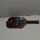 Franklin Sports PRO Pickleball Paddles  C45 Carbon Fiber Series - Official USAP + UPA Approved  Pro Player Design (16 mm, Dynasty |Electric Red)