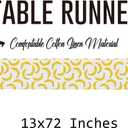 Lovely Modern Banana Print Table Runner, Kitchen Dining Table Decor, Tropical Fruit Palm Leaves Table Runners for Indoor Outdoor Home Farmhouse Holiday Party Decoration, 13 x 72 Inch Everyday (Multicolored463)