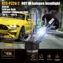 DMEX D2S HID Headlight Bulbs 6000K Cool White Xenon 35W 85122 66240 66040 66240CBI Replacement - Pack of 2 (Not fit Halogen Headlamp)