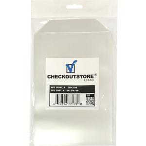 CheckOutStore Clear Storage Pockets (5 5/8 x 8 1/2) - Ideal for Organizing Stamps, Dies, and Craft Supplies (Pack of 100)