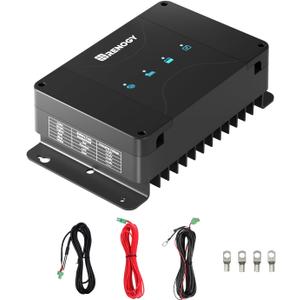 12V 50A DC to DC Charger with MPPT for Solar & Alternator Input - Smart On-Board Battery Charger for RV, Marine, Car - Charge AGM, Lithium, Gel, Flooded Batteries