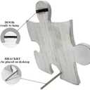 3 x Gifts for Bonus Mom from Daughter Son, Bonus Mom Puzzle Piece Gift, Mothers Day Gifts, Gifts for Mom, Stepmom Birthday Gifts, New Mom Gifts, Wood Plaque Sign Gift Ideas for Stepmother