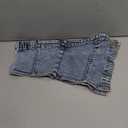DENIM BUSTIER TOP, Denim blue, M